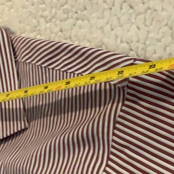 Men’s Joseph Abboud striped dress shirt Tall Size 17 1/2, 36/37 reg. See pics. - Picture 6 of 8